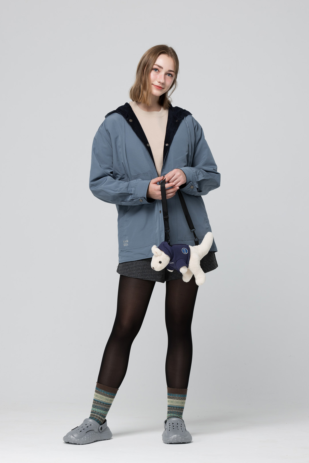 KANGOL袋鼠中性雙面燈芯絨外套