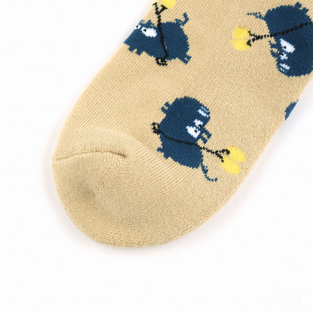 Angelia&Pets緹花滿版襪-卡其