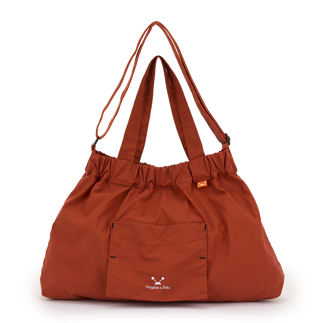 Angelia&Pets輕撥水水餃包-深橘