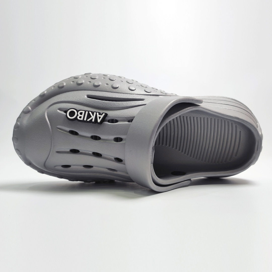 AKIBO戶外機能洞洞鞋-質感灰(中性款、雲朵感、輕量、兩穿、防水)