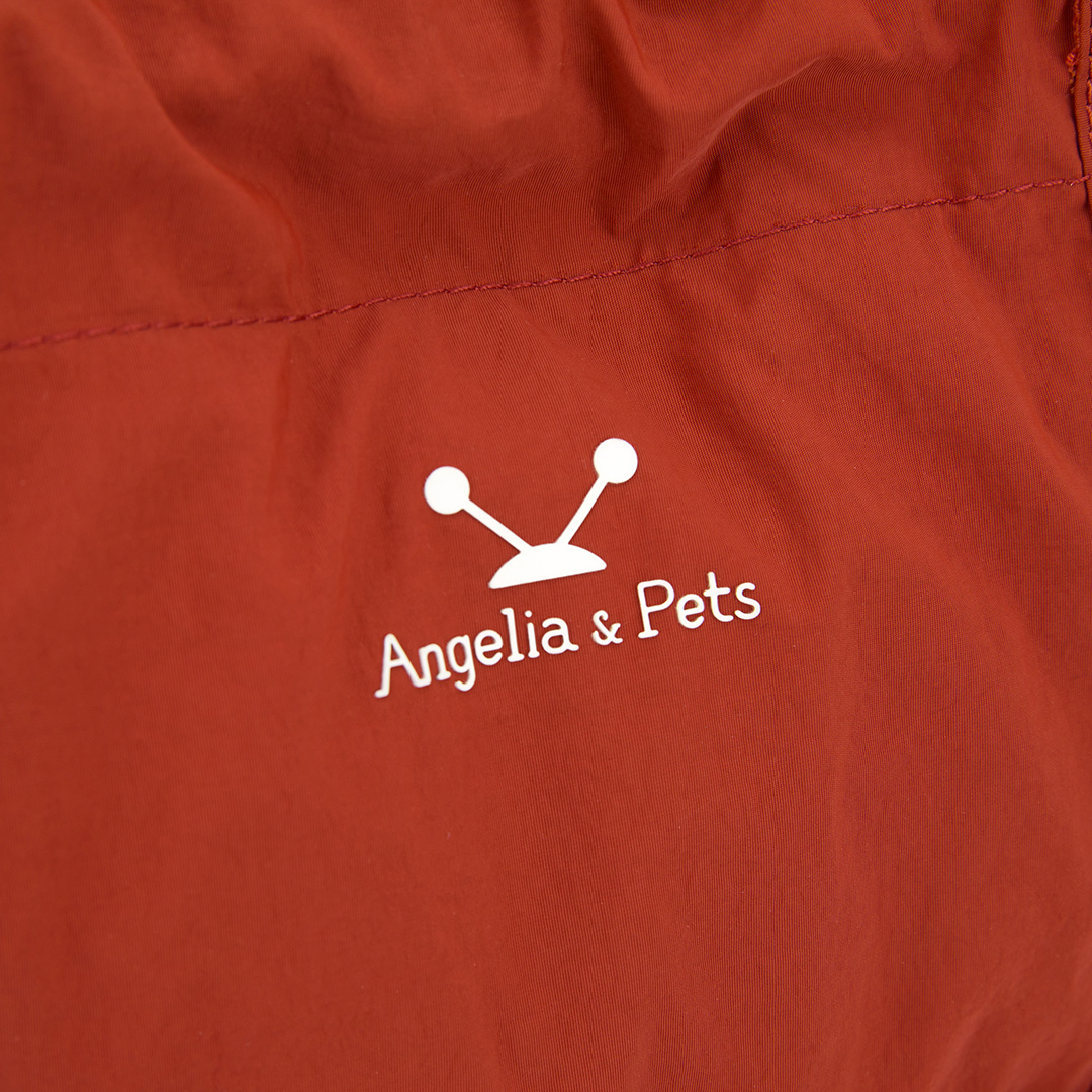 Angelia&Pets輕撥水側肩包-深橘