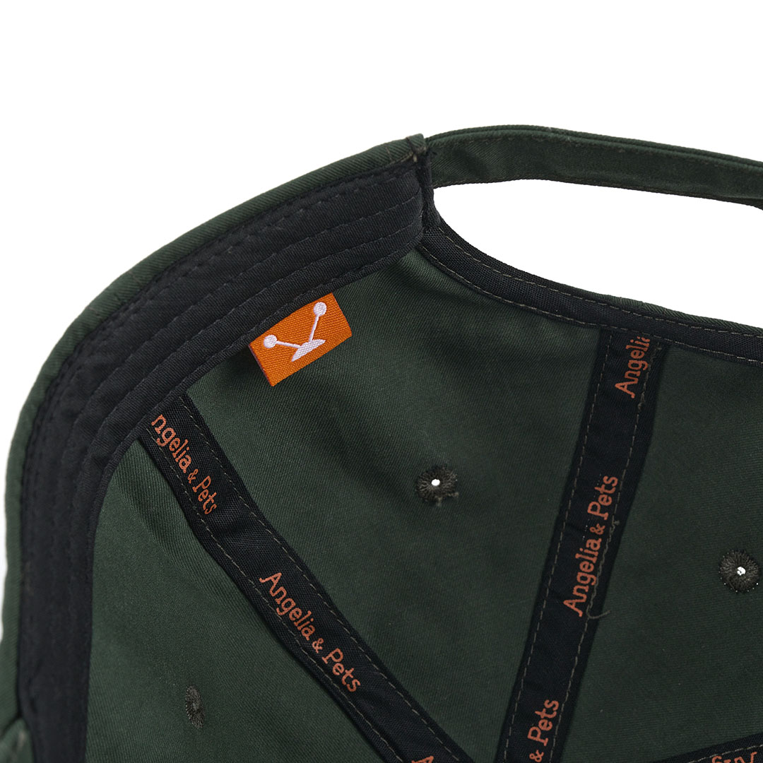 Angelia&Pets精緻刺繡動物老帽-綠