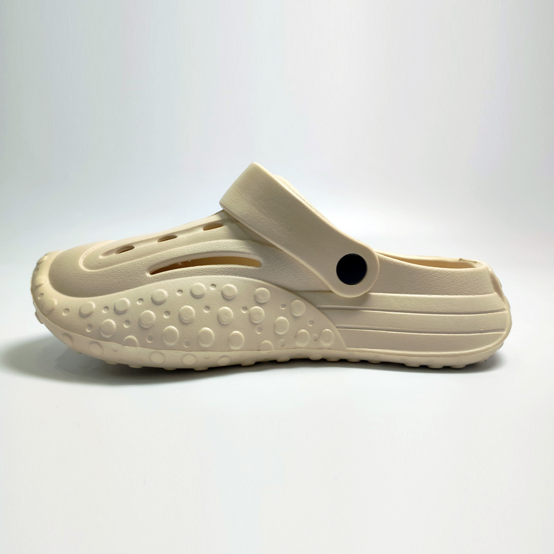 AKIBO戶外機能洞洞鞋-奶茶(中性款、雲朵感、輕量、兩穿、防水)