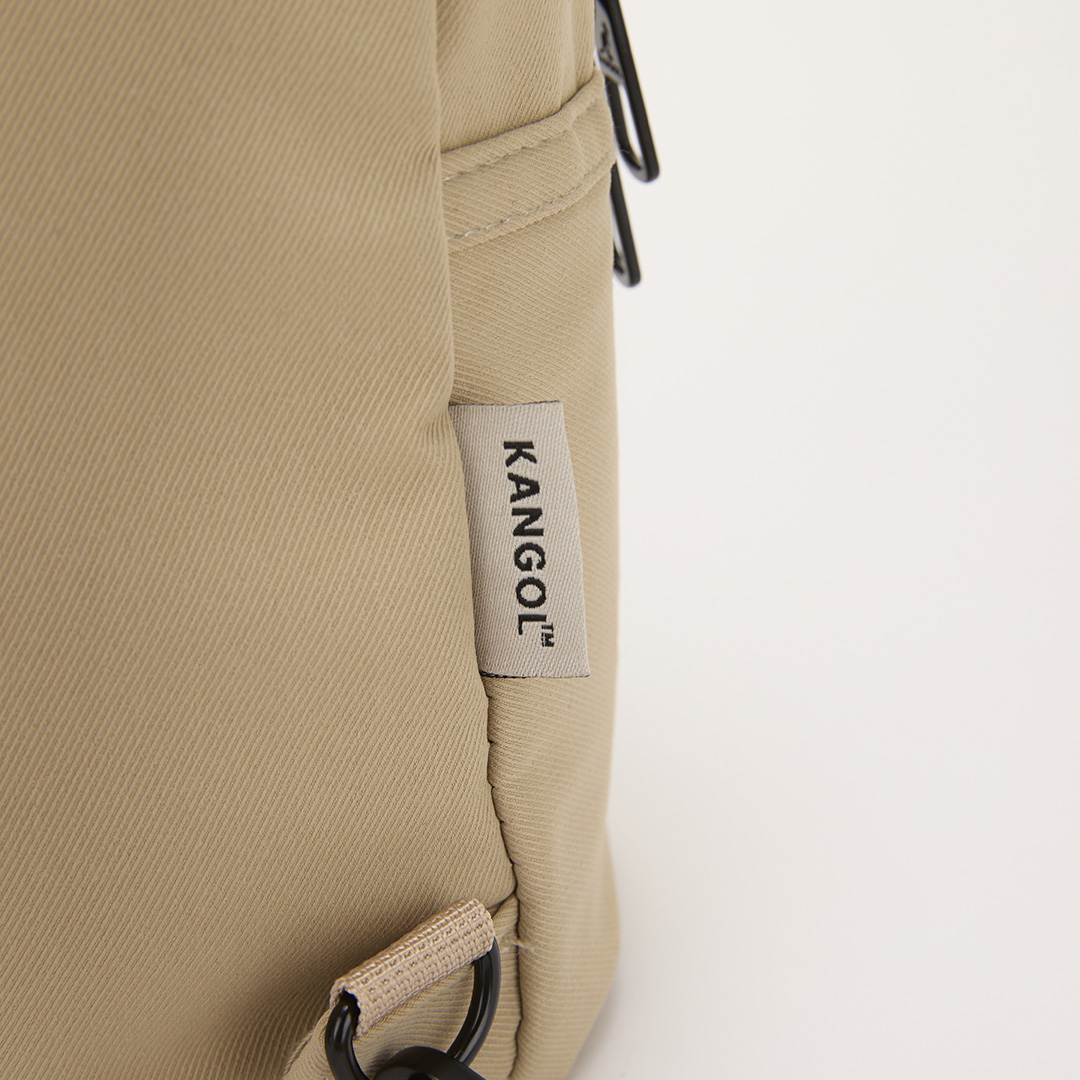 KANGOL袋鼠手提小兩用包-卡其