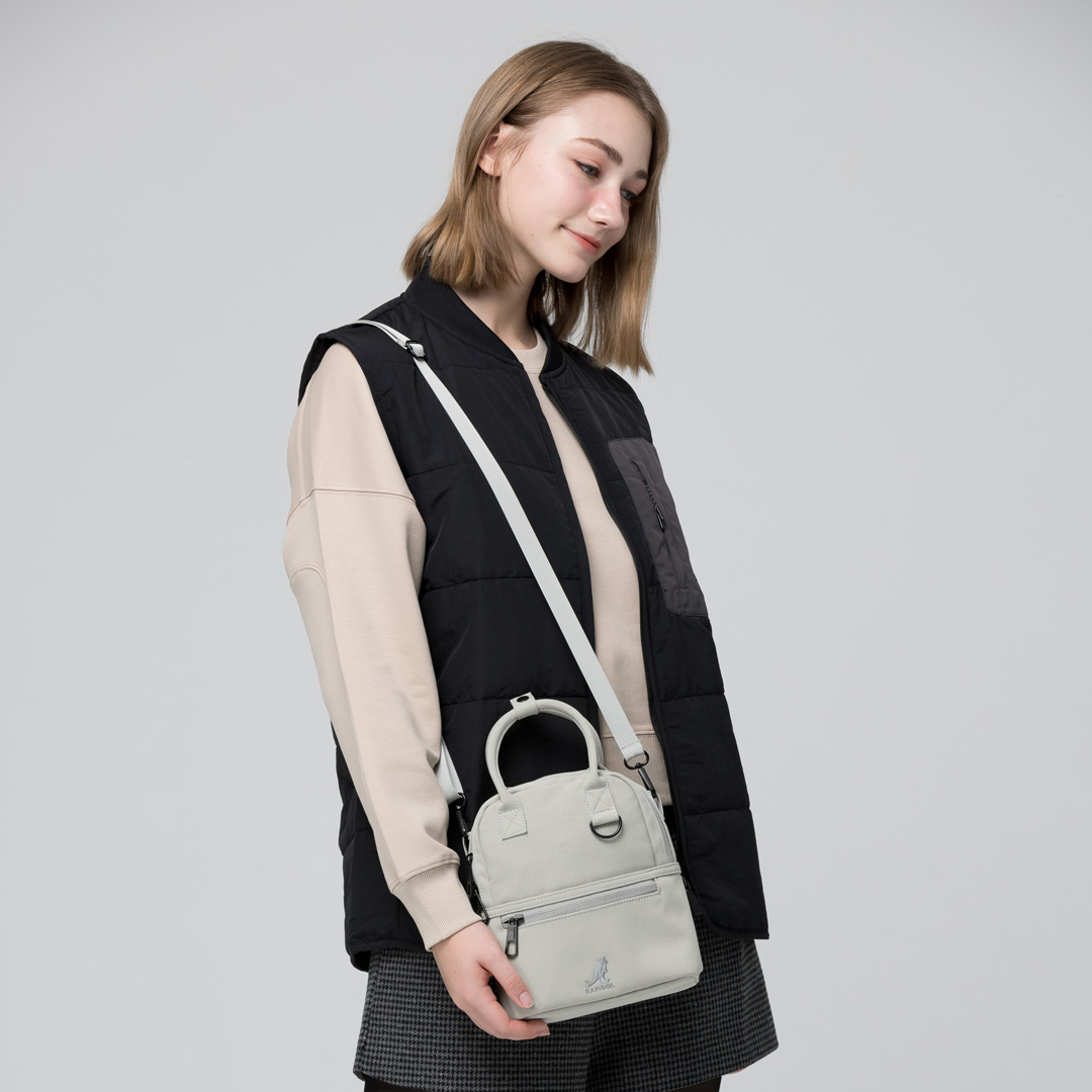 KANGOL袋鼠手提小兩用包-綠