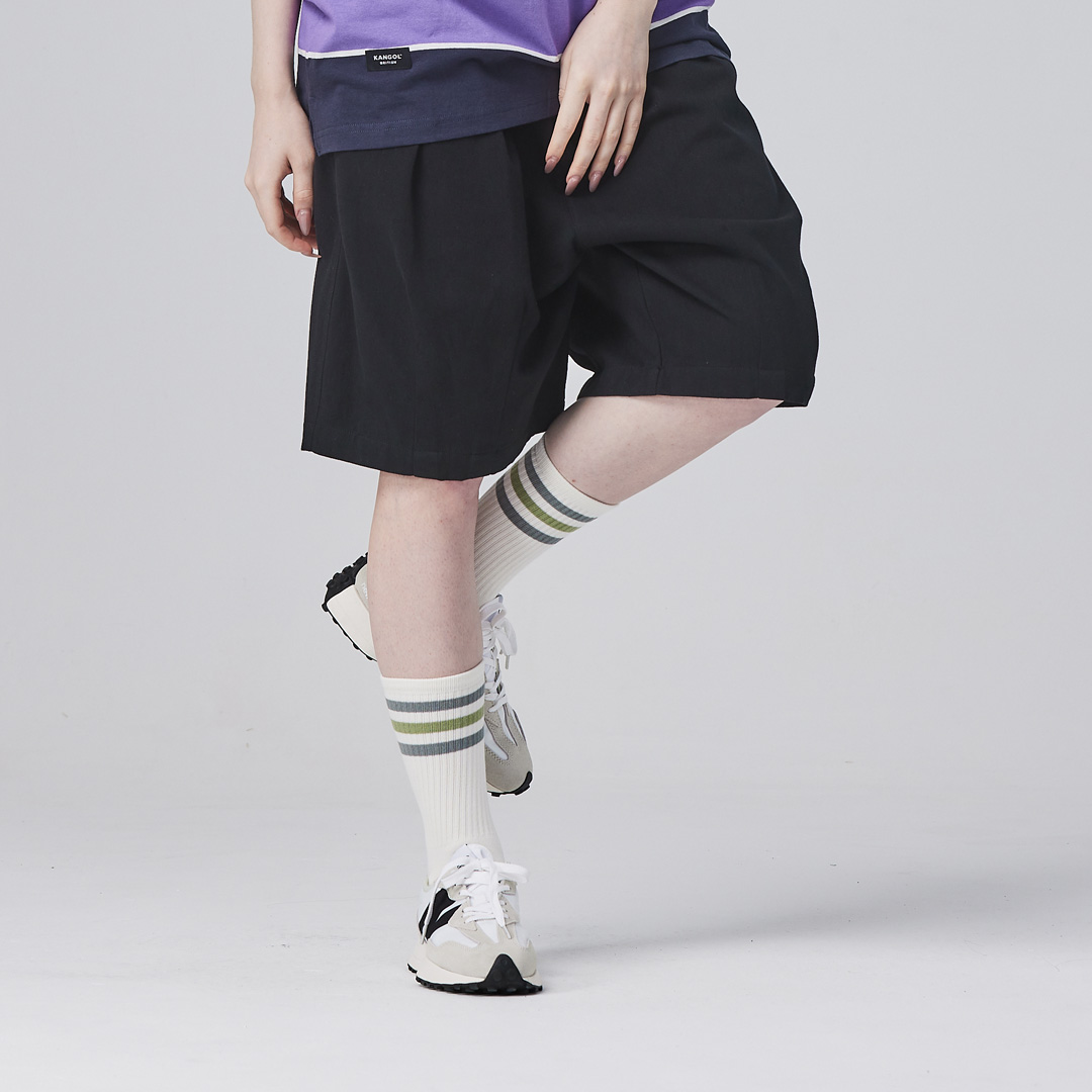 KANGOL中性休閒氣球褲-黑