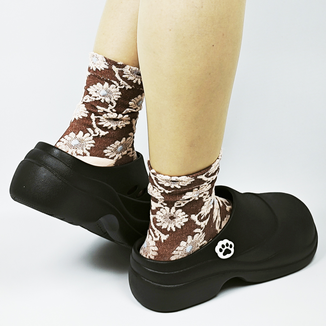 KIBO清新穆勒鞋-經典黑(女款、輕量、耐走、防水)