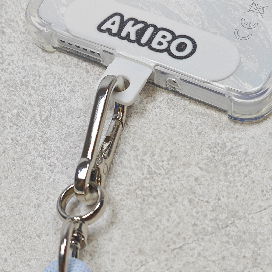 AKIBO時尚充電手機掛繩-天空藍