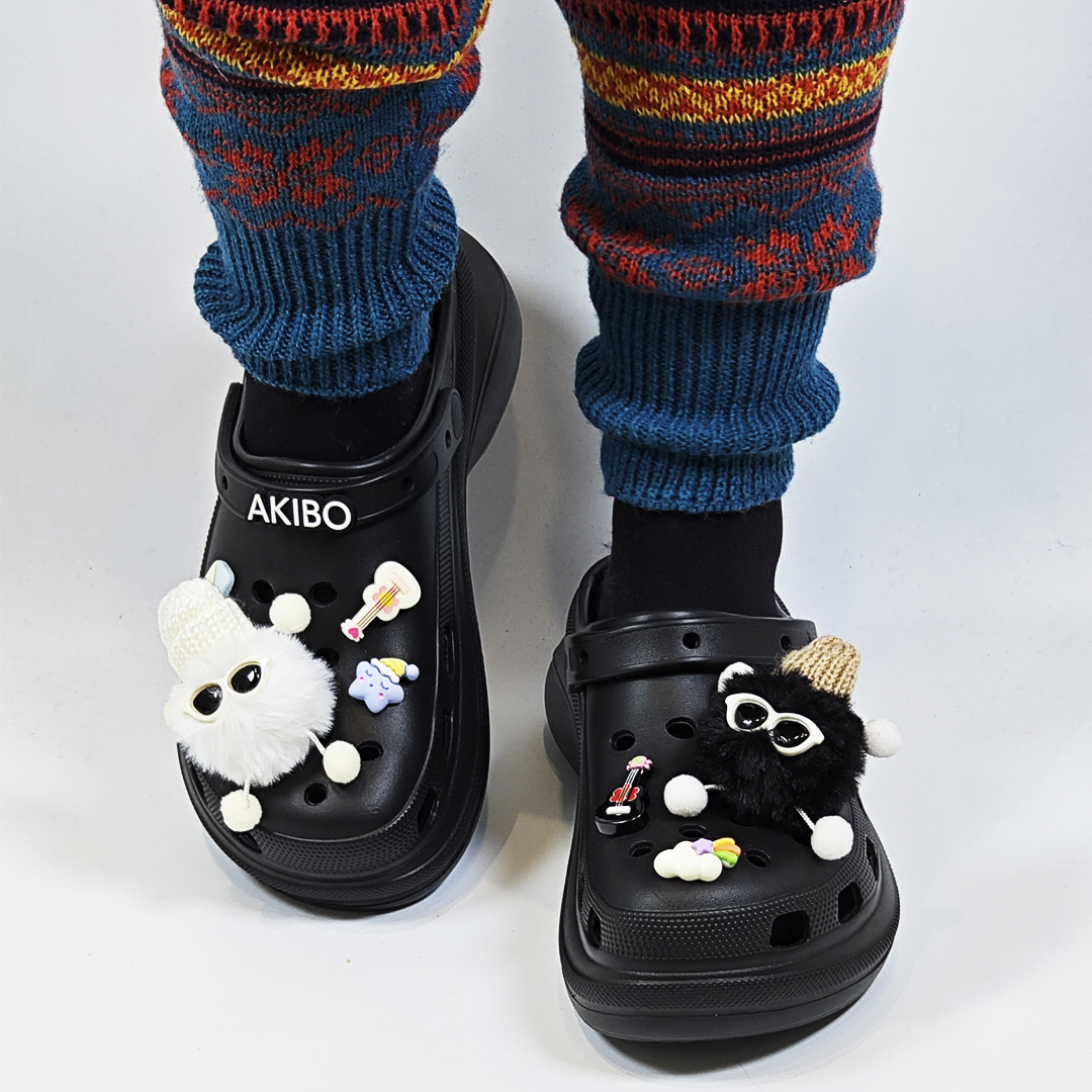 AKIBO音樂狂歡款洞洞鞋扣 (七件組)