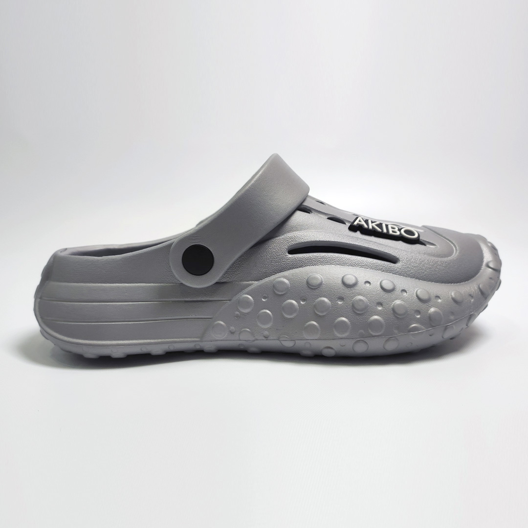 AKIBO戶外機能洞洞鞋-質感灰(中性款、雲朵感、輕量、兩穿、防水)