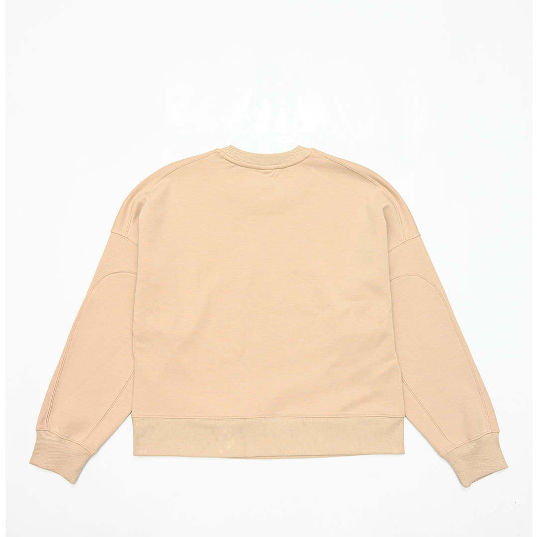 KANGOL袋鼠女款小Logo圓領T-卡其