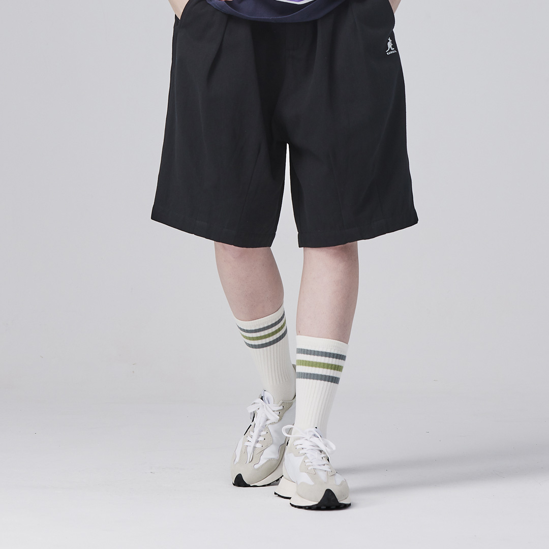 KANGOL中性休閒氣球褲-黑