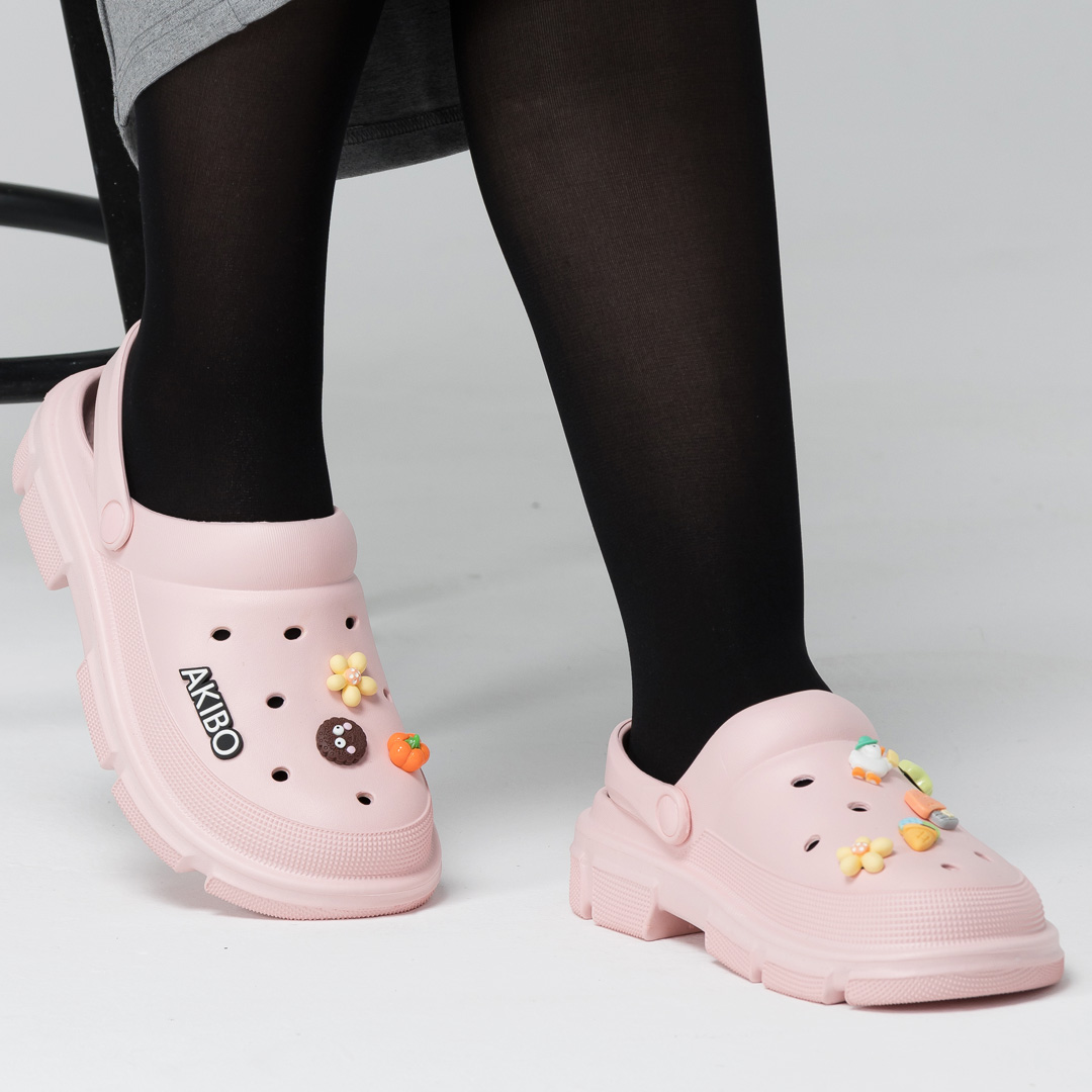 AKIBO繽紛歡樂款洞洞鞋扣 (八件組)