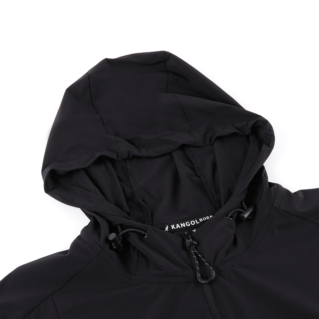 KANGOL男款風衣外套-黑