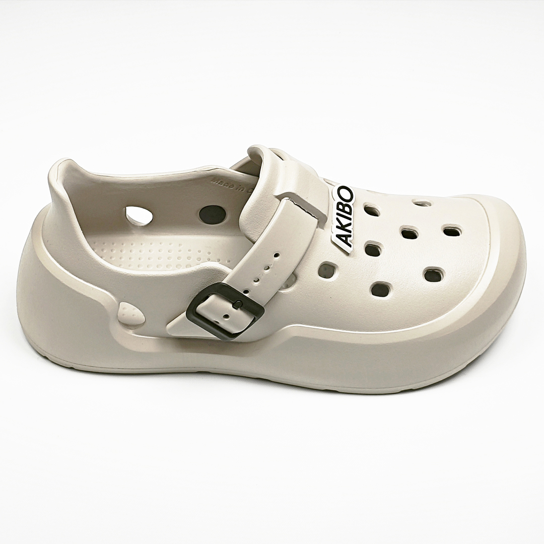 AKIBO全方位機能洞洞鞋-質感灰(中性款、雲朵感、輕量、防水)