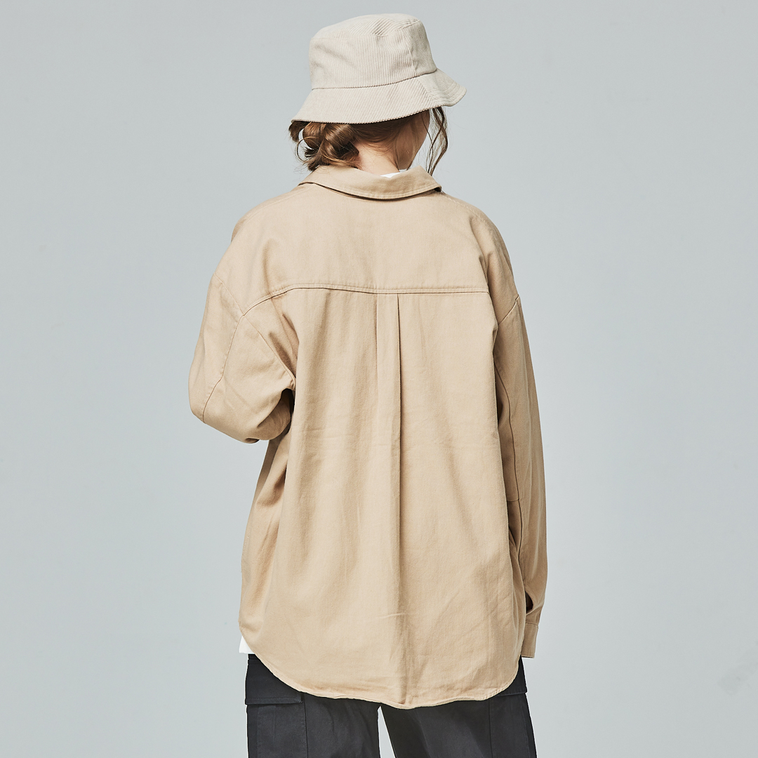 KANGOL袋鼠工裝口袋襯衫外套