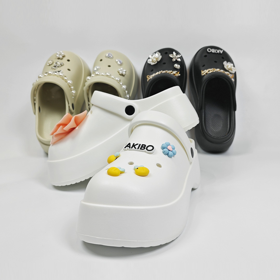 AKIBO極簡厚底洞洞鞋