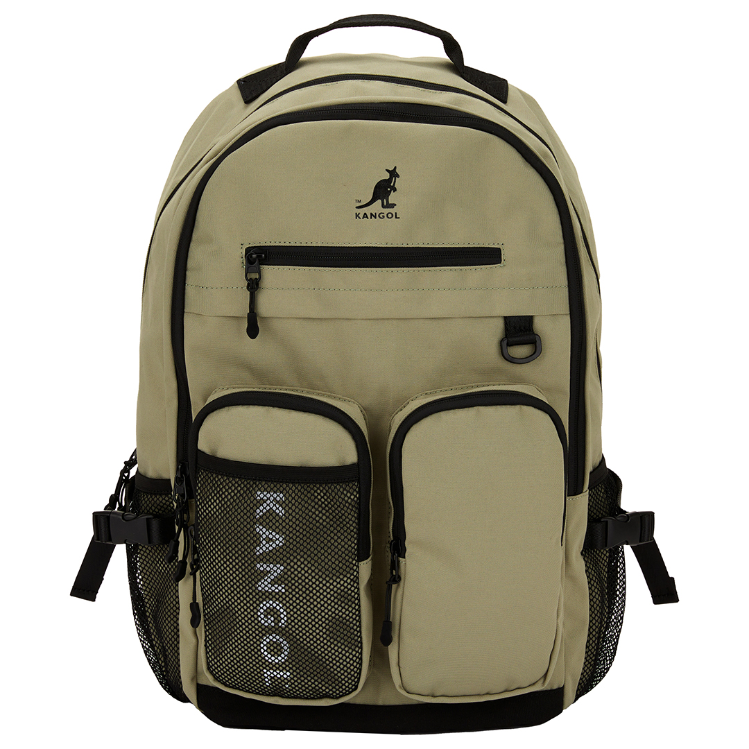 KANGOL袋鼠基本後背包-黑