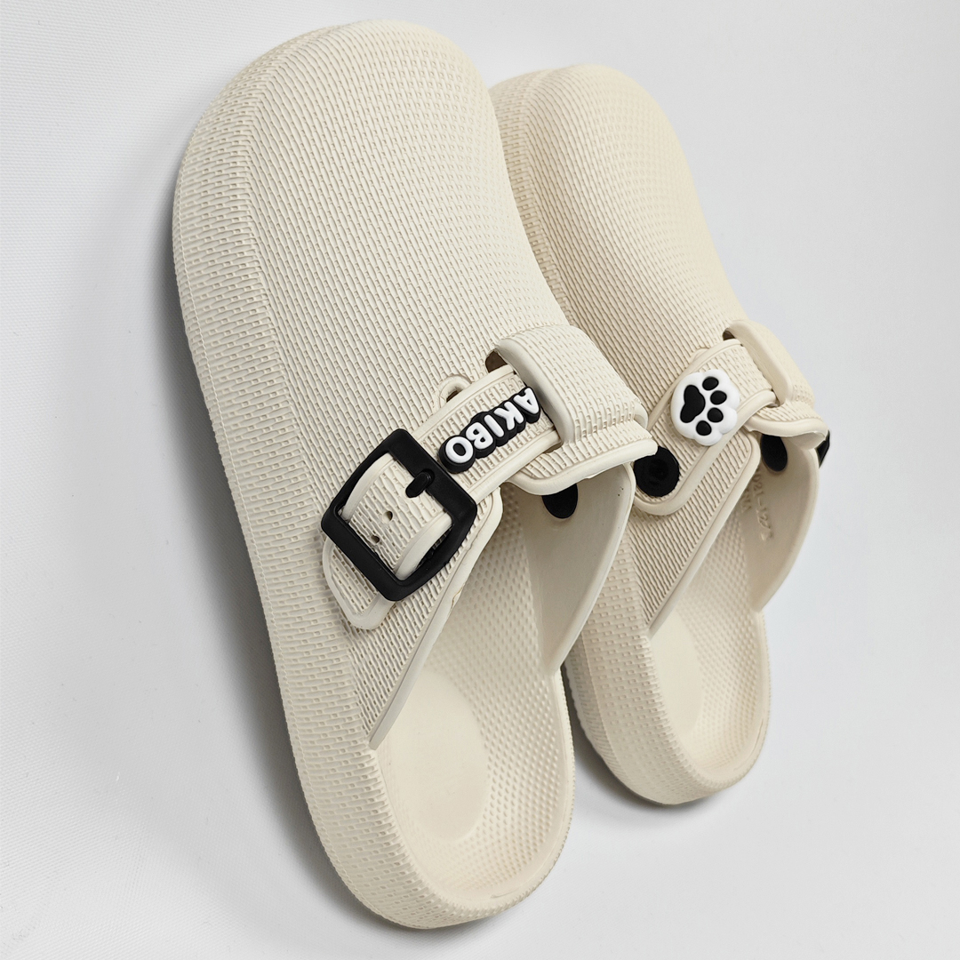 AKIBO潮流耐走勃肯鞋-牛奶白(中性款、輕量、耐走、防水)