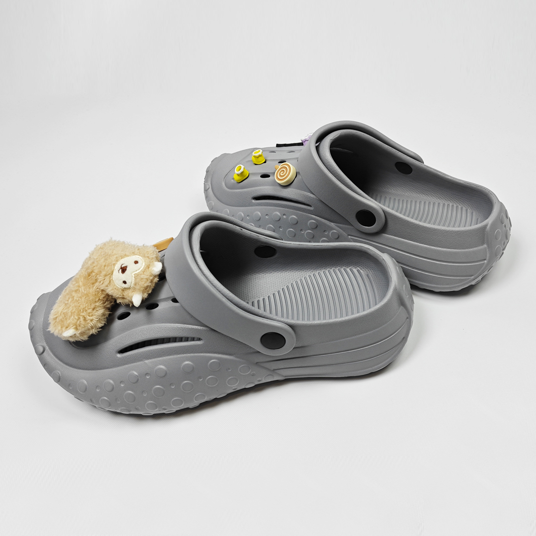 AKIBO戶外機能洞洞鞋-質感灰(中性款、雲朵感、輕量、兩穿、防水)