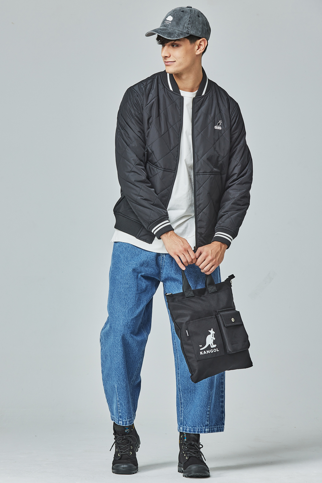 KANGOL袋鼠保暖鋪棉外套