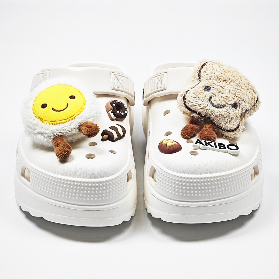 AKIBO餅乾洞洞鞋(二代)-牛奶白中性款、輕量、耐走、兩穿、防水) 