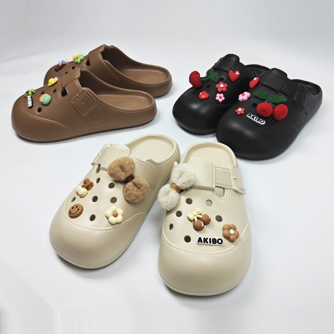 AKIBO布丁洞洞鞋-奶油白(中性款、雲朵感、輕量、耐走、防水) 