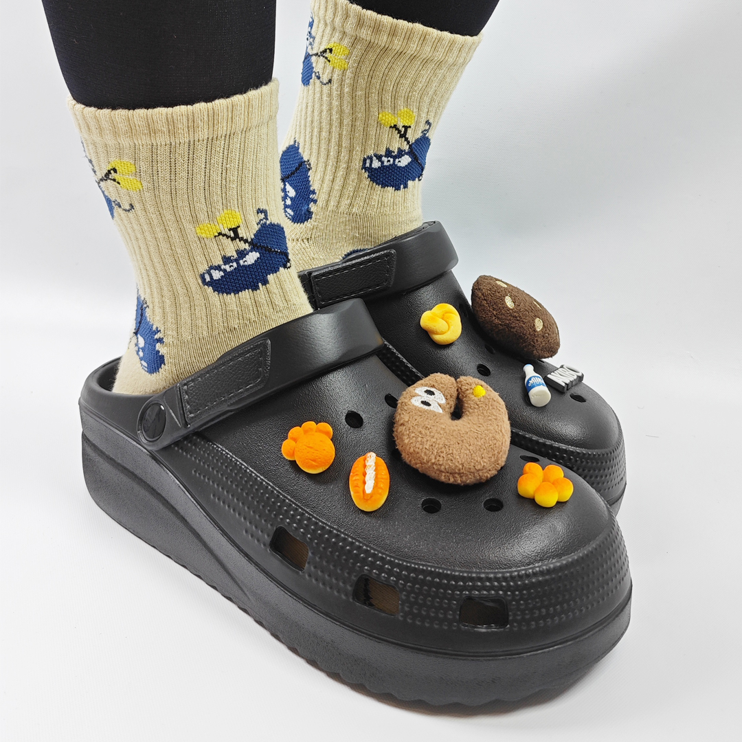 AKIBO餅乾洞洞鞋-經典黑(中性款、輕量、耐走、兩穿、防水) 