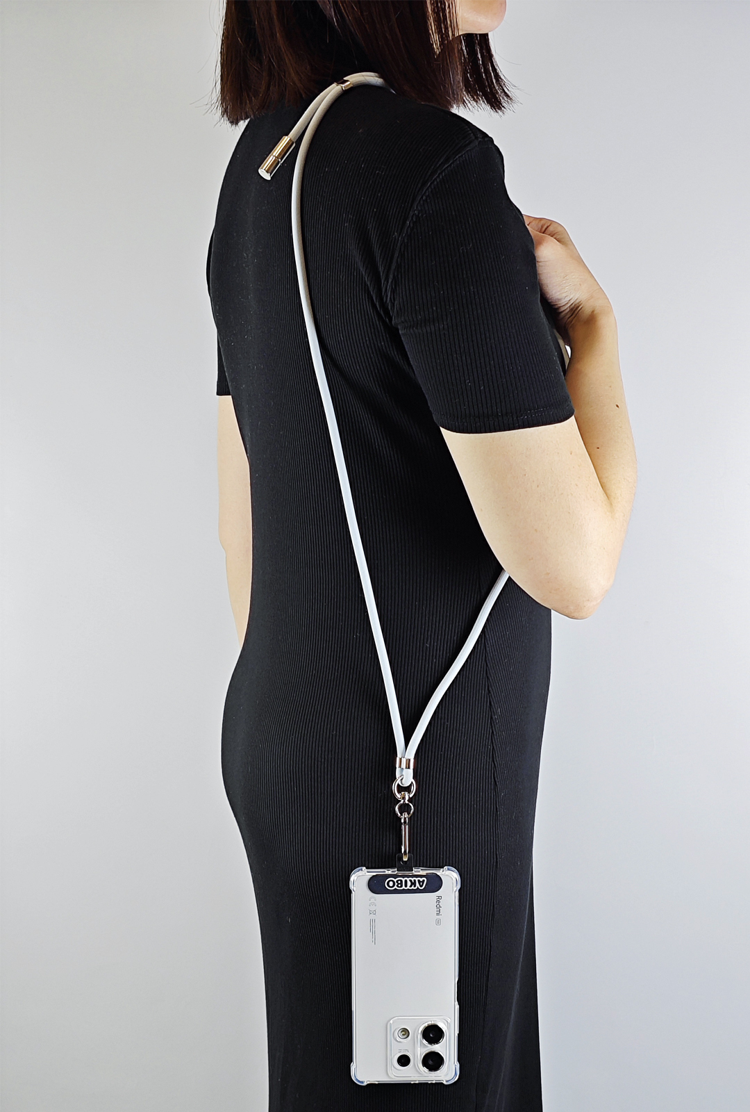 AKIBO時尚充電手機掛繩-天空藍