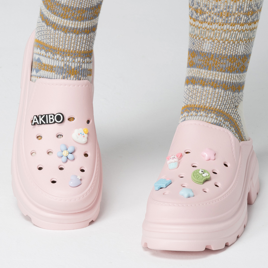 AKIBO精巧可愛款洞洞鞋扣 (八件組)
