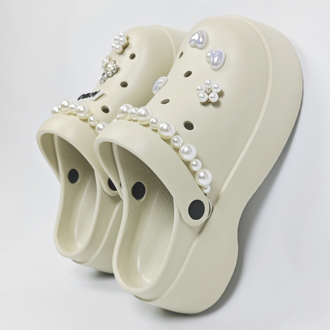 AKIBO花心珍珠款洞洞鞋扣 (十件組)