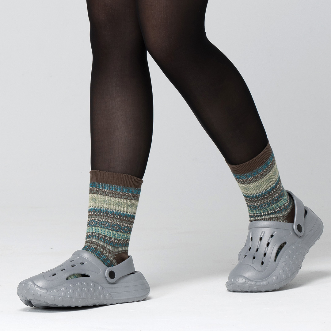 AKIBO戶外機能洞洞鞋-質感灰(中性款、雲朵感、輕量、兩穿、防水)