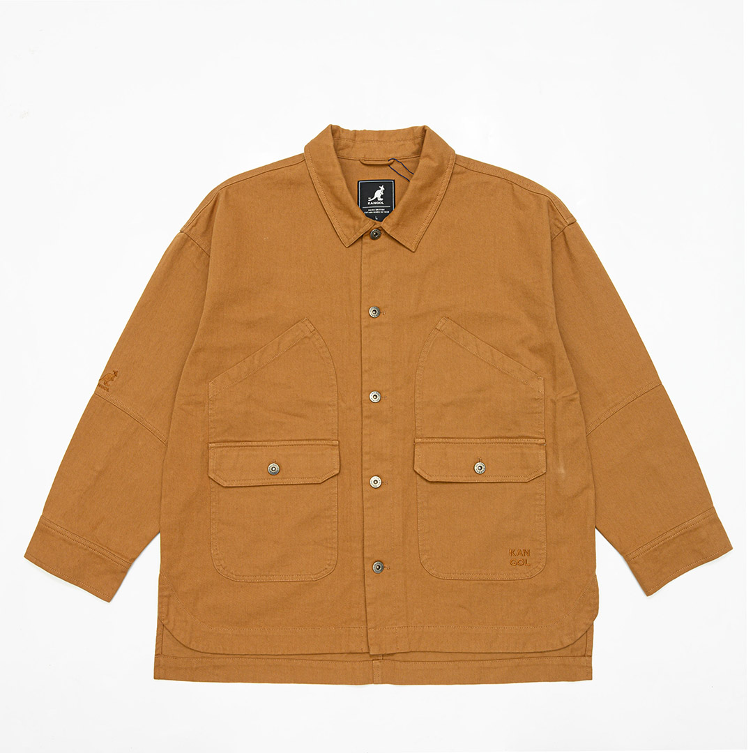 KANGOL袋鼠復古口袋襯衫外套