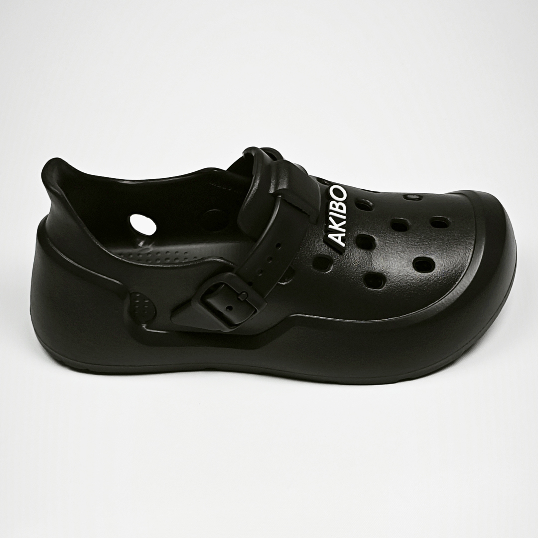 AKIBO全方位機能洞洞鞋-經典黑(中性款、雲朵感、輕量、防水)