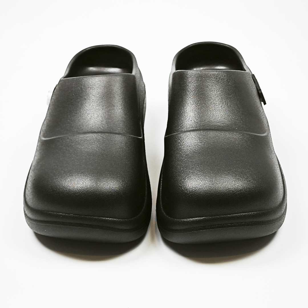 AKIBO清新穆勒鞋-經典黑(女款、輕量、耐走、防水)