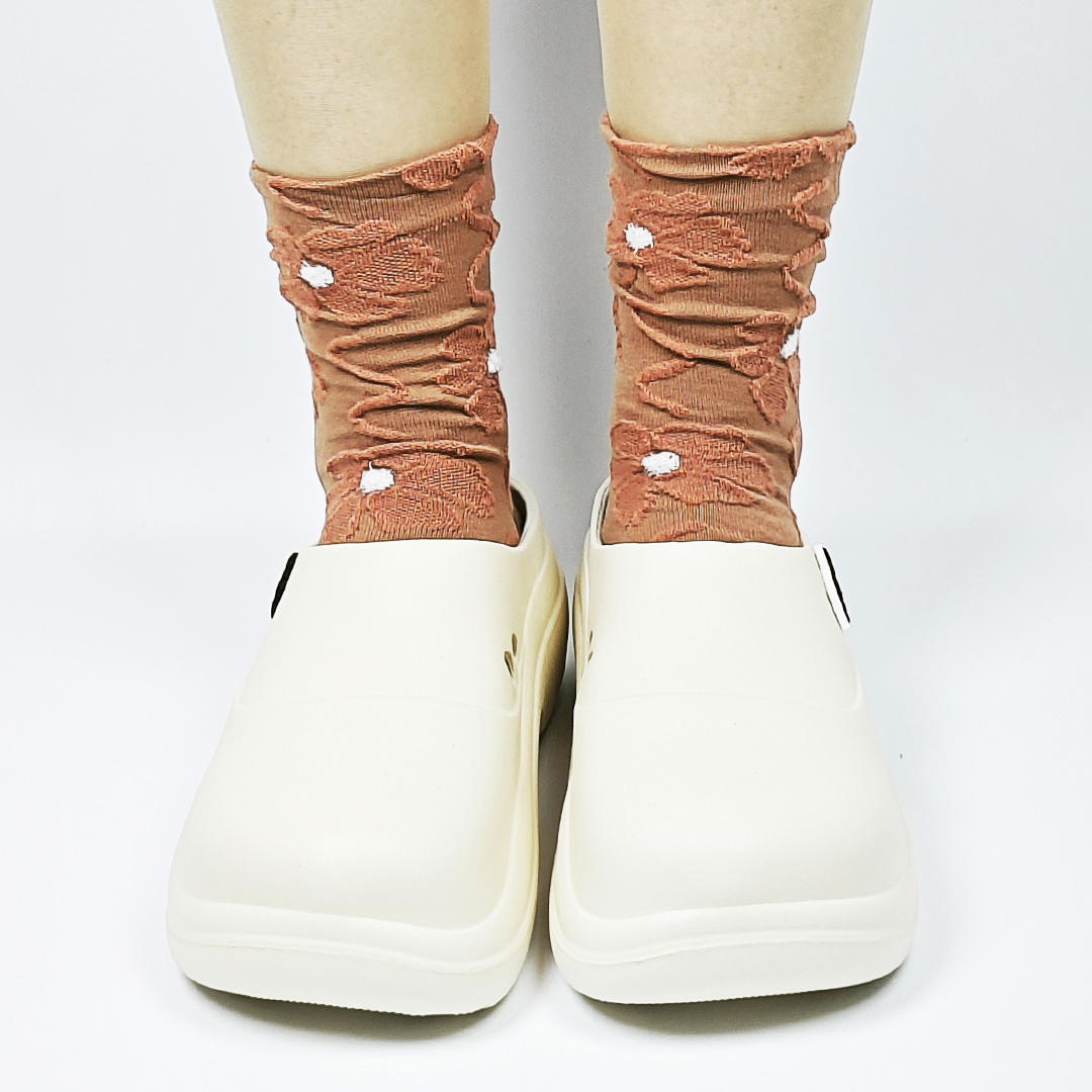 AKIBO清新穆勒鞋-牛奶白(女款、輕量、耐走、防水)