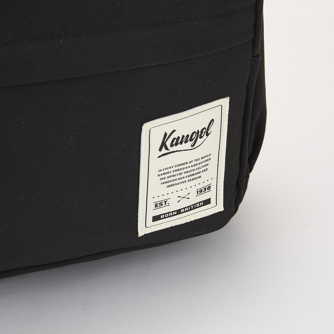 KANGOL袋鼠基本後背包-黑