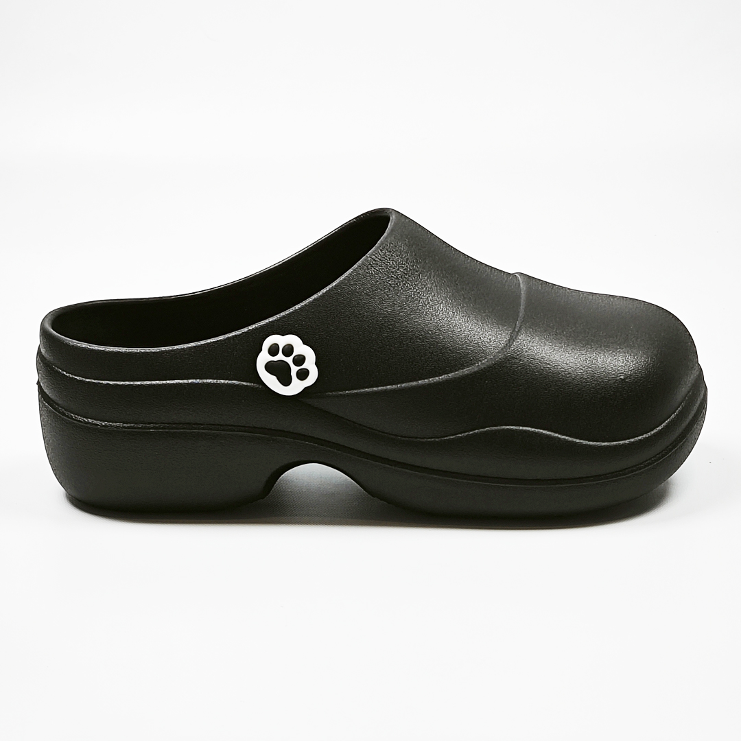 AKIBO清新穆勒鞋-經典黑(女款、輕量、耐走、防水)