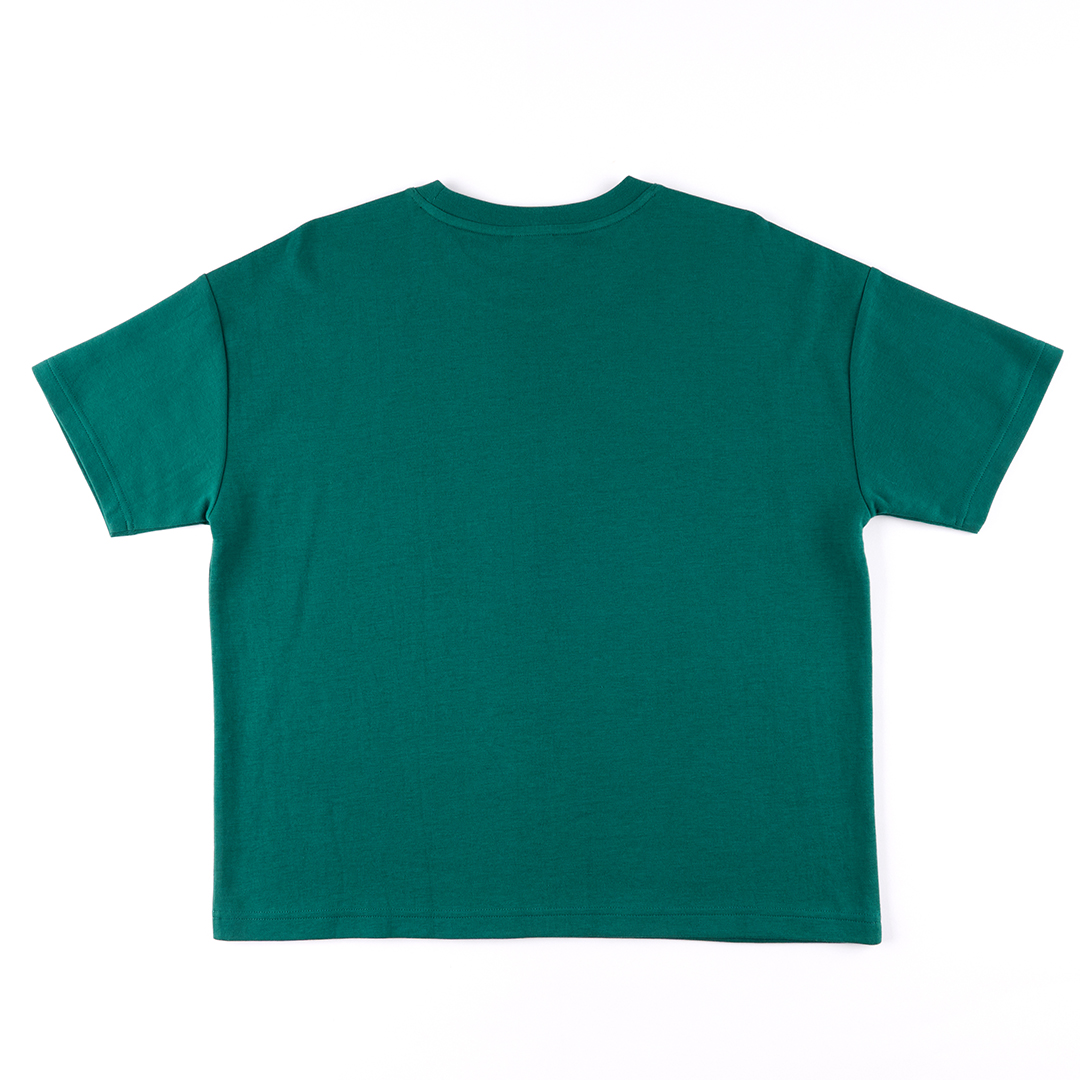 KANGOL女款寬版仿舊T-綠