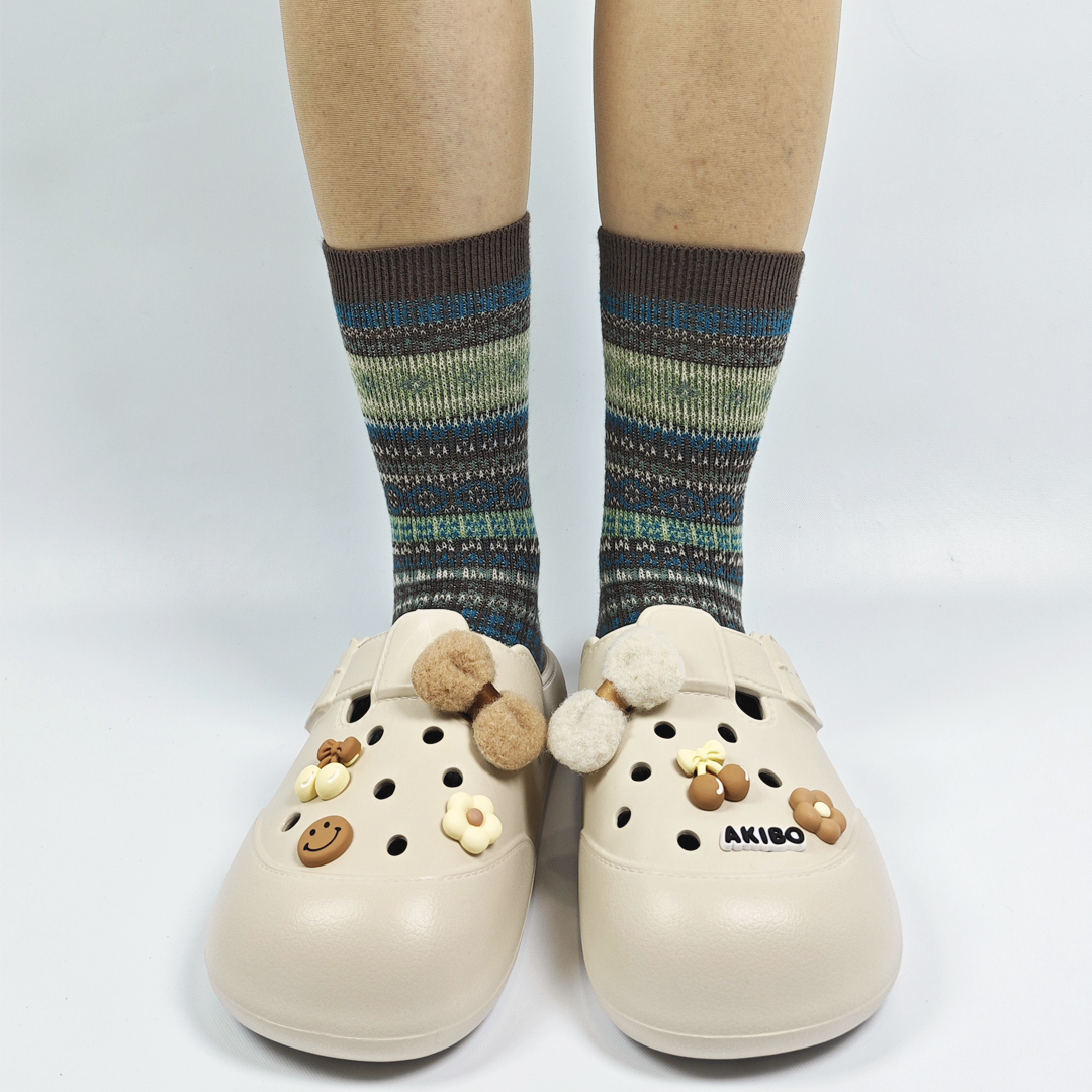 AKIBO布丁洞洞鞋-奶油白(中性款、雲朵感、輕量、耐走、防水) 