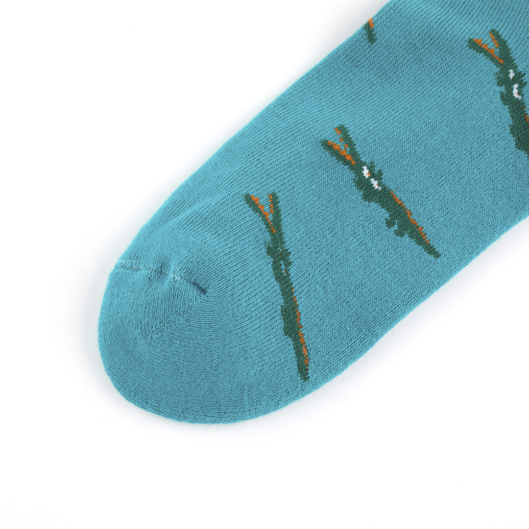 Angelia&Pets緹花滿版襪-綠