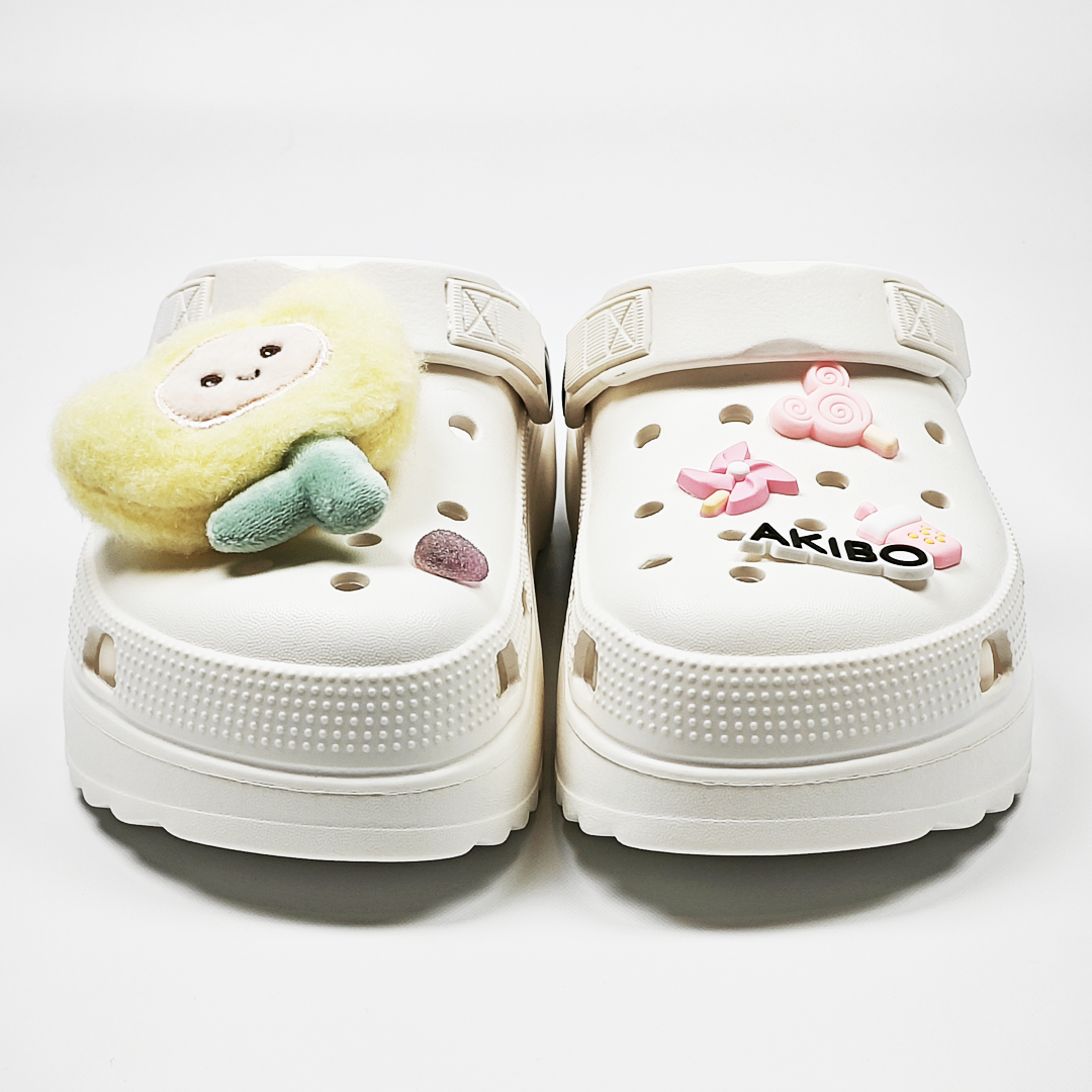 AKIBO花朵微風款洞洞鞋扣(五件組)