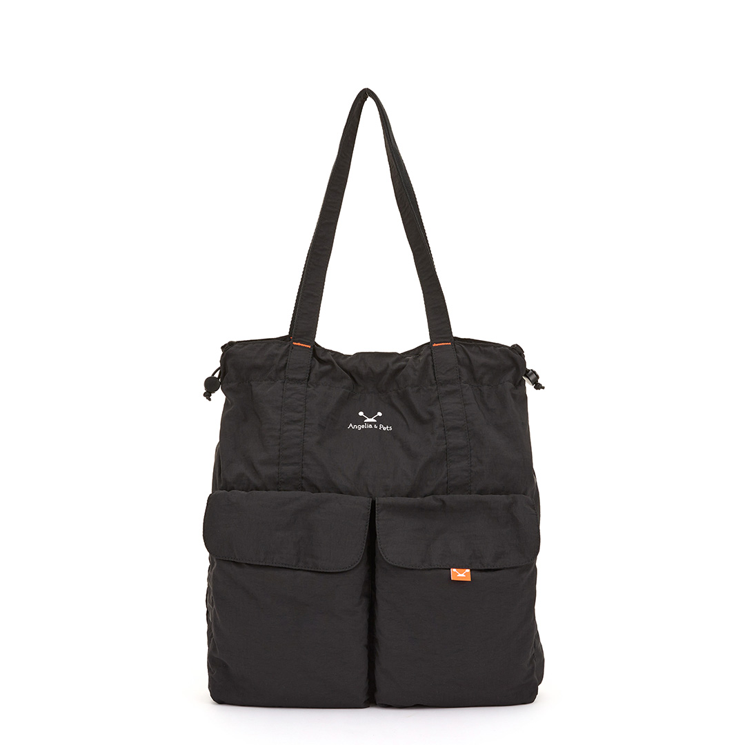 Angelia&Pets輕撥水側肩包-黑