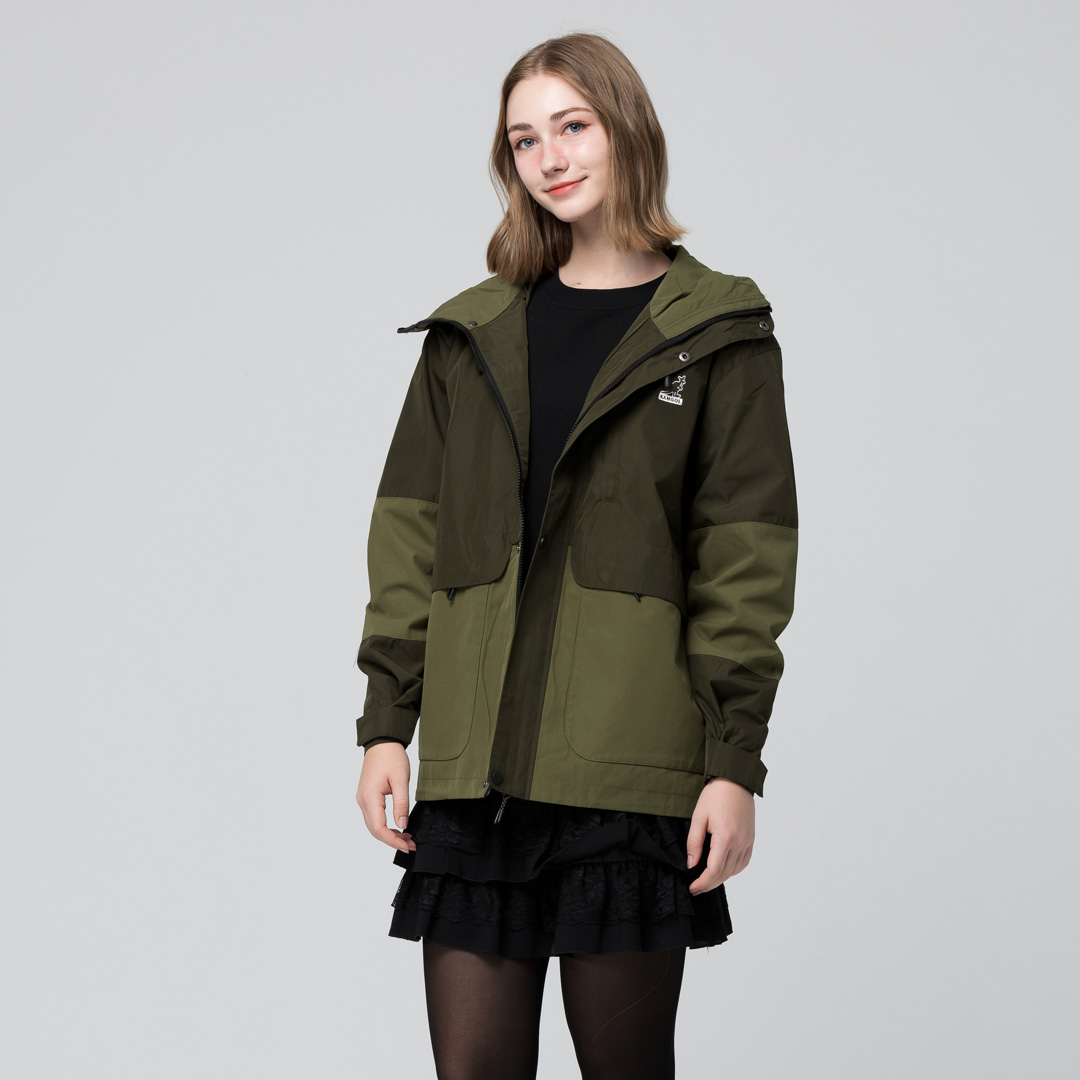 KANGOL袋鼠中性防潑水風衣外套