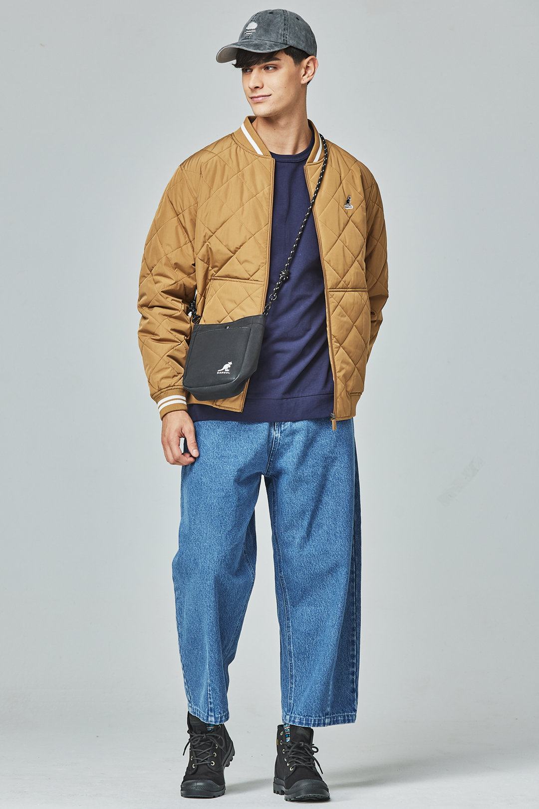 KANGOL袋鼠保暖鋪棉外套