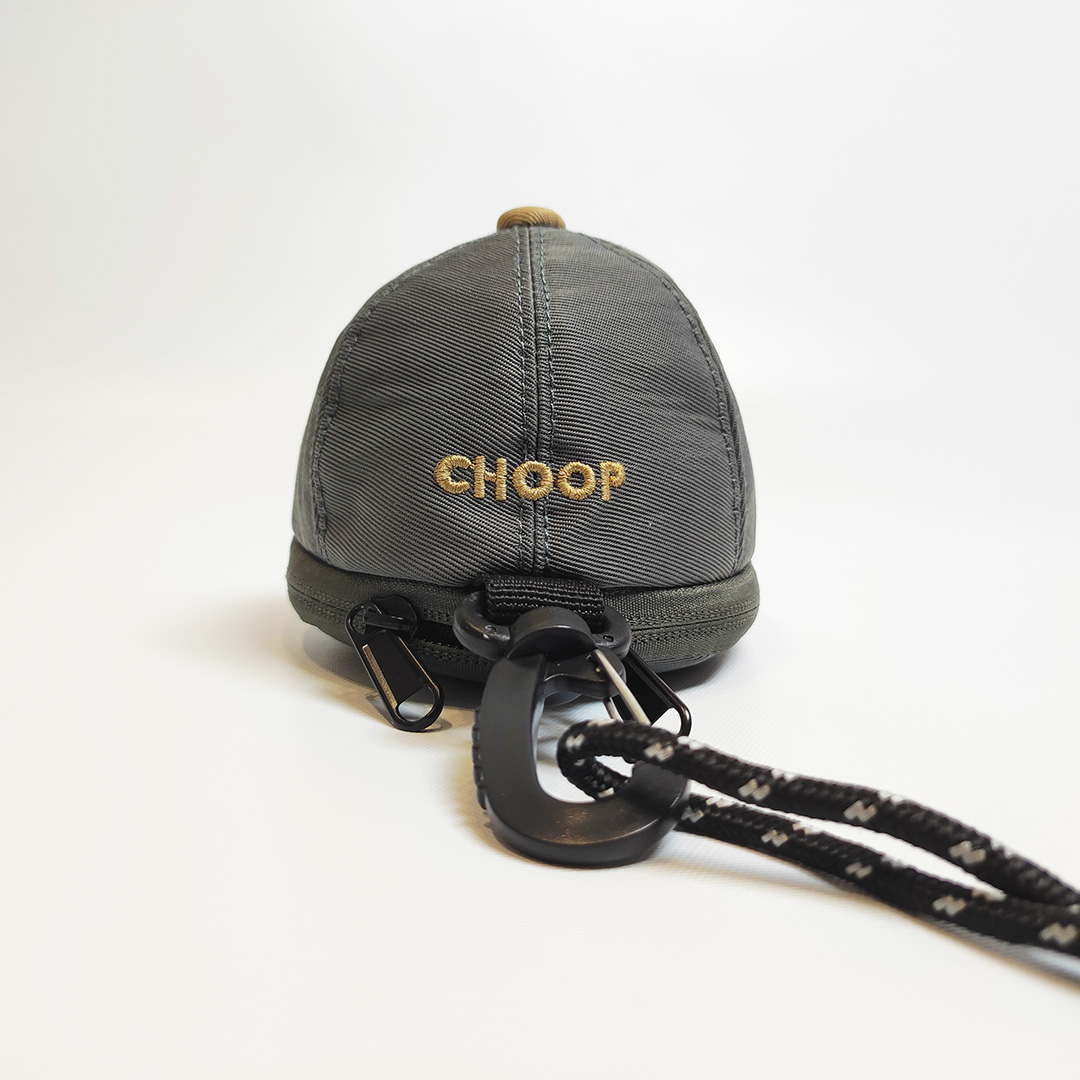 CHOOP防潑水撞色小帽包(第二彈)-鐵灰 CHOOP防潑水撞色小帽包(第二彈)-鐵灰