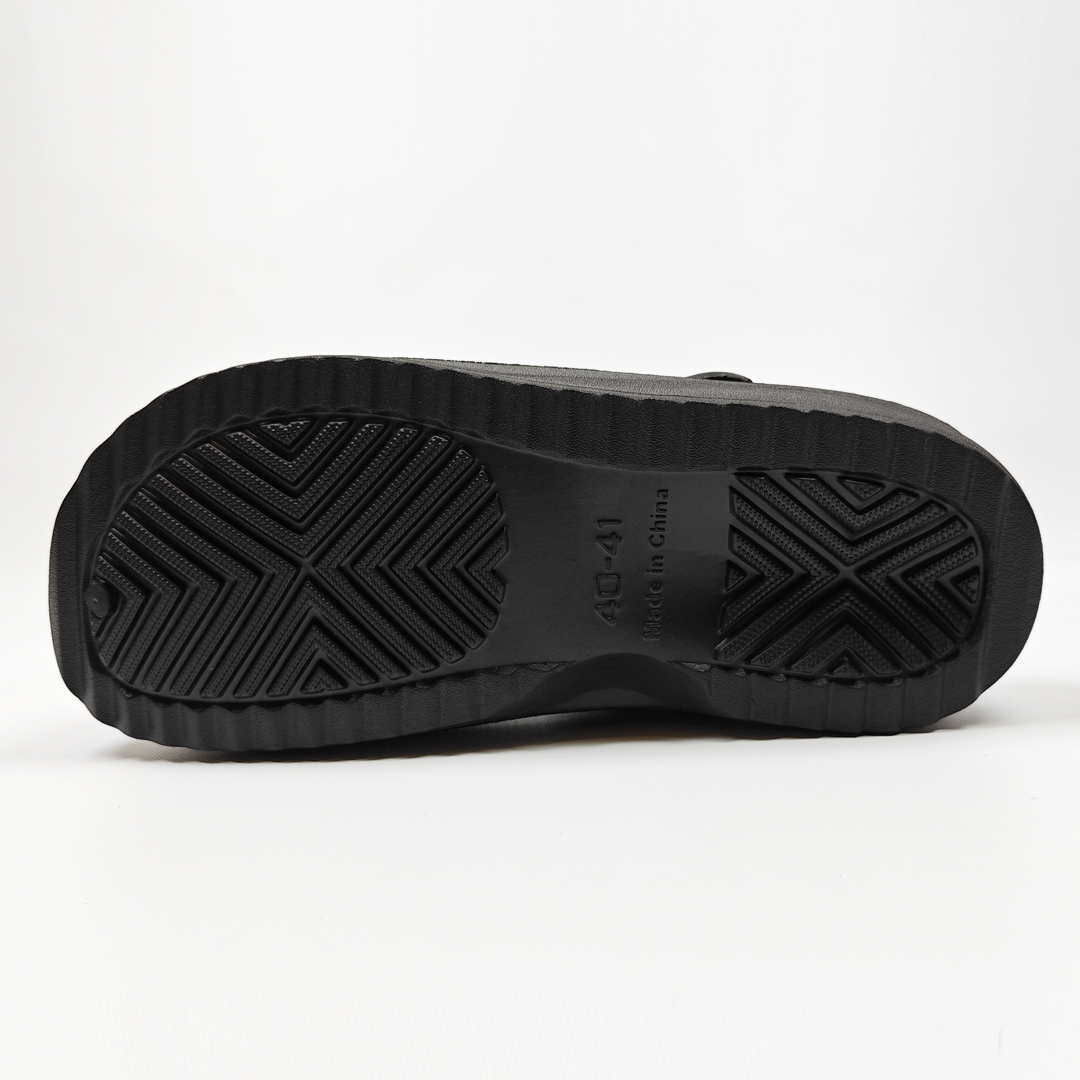 AKIBO餅乾洞洞鞋-經典黑(中性款、輕量、耐走、兩穿、防水) 