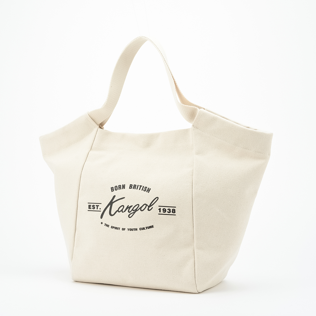 KANGOL帆布托特包-米白