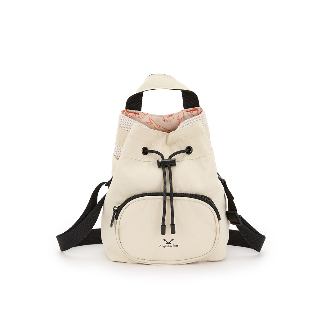 Angelia&Pets輕撥水束包-淺卡其