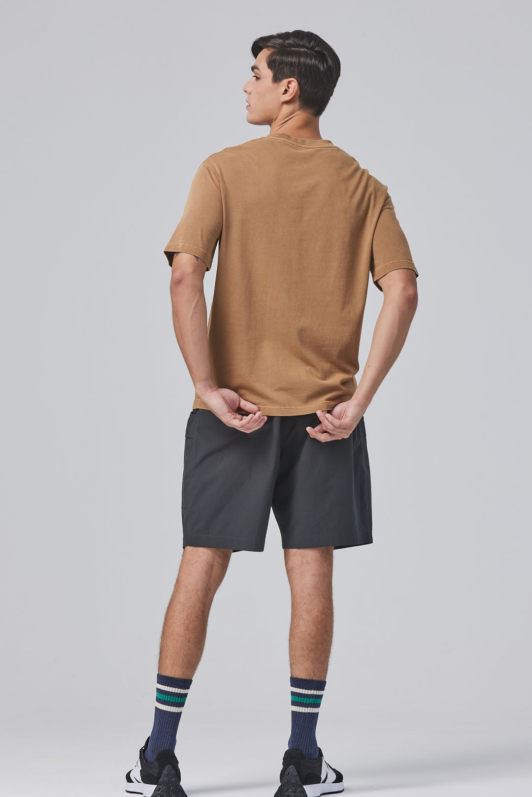 NCAA-密西根大學Michigan工裝短褲-灰綠